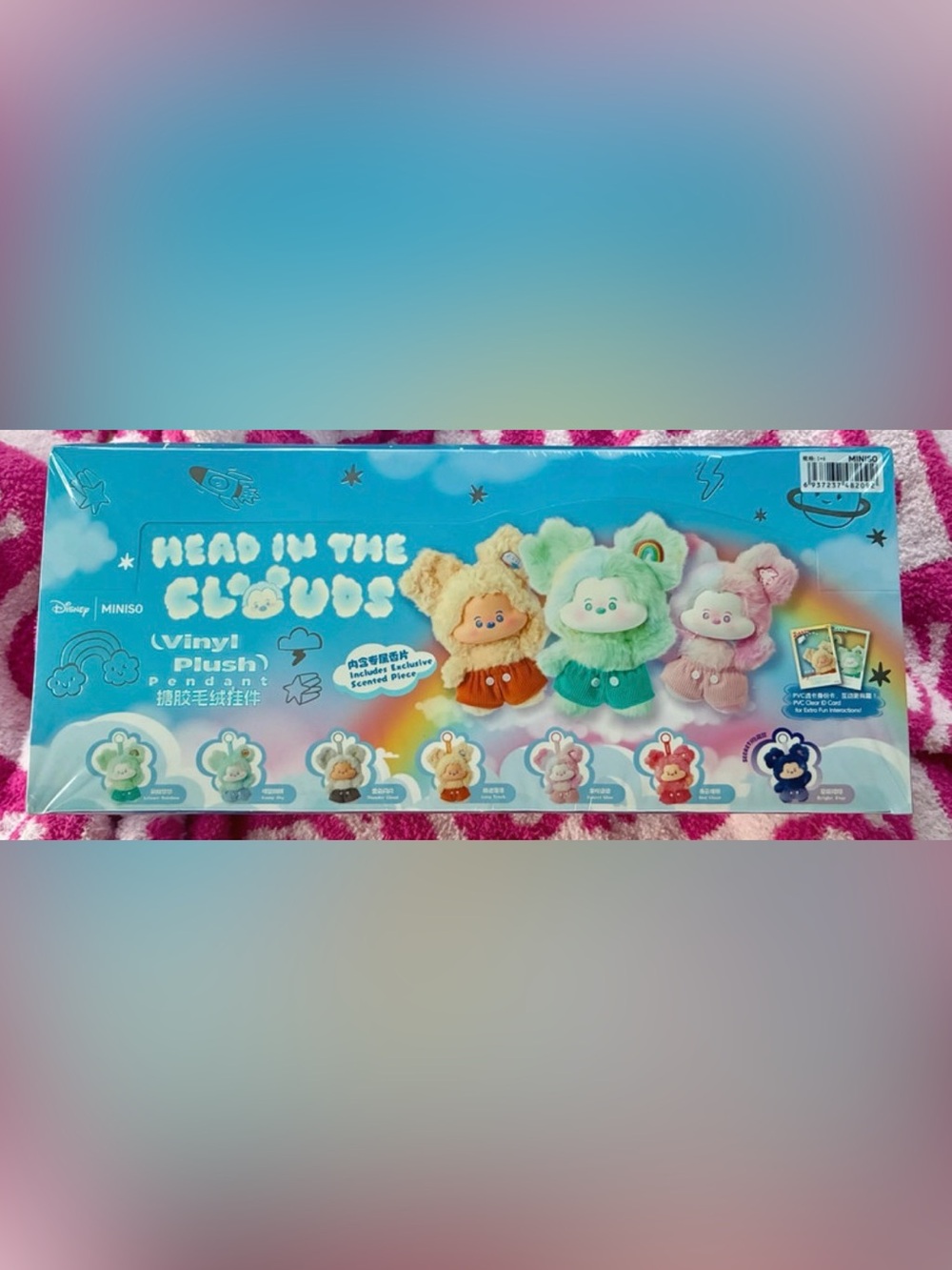 Miniso Head in the Clouds Mickey Mouse Scented Vinyl Plush Pendants Sealed Case